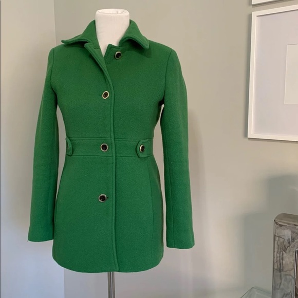 green petite coat